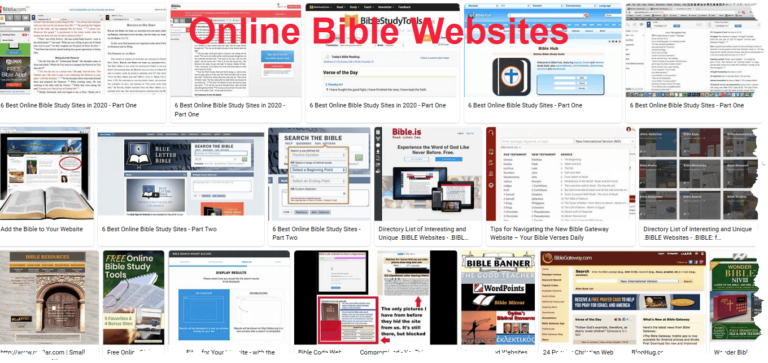 Millions of online Bible Websites